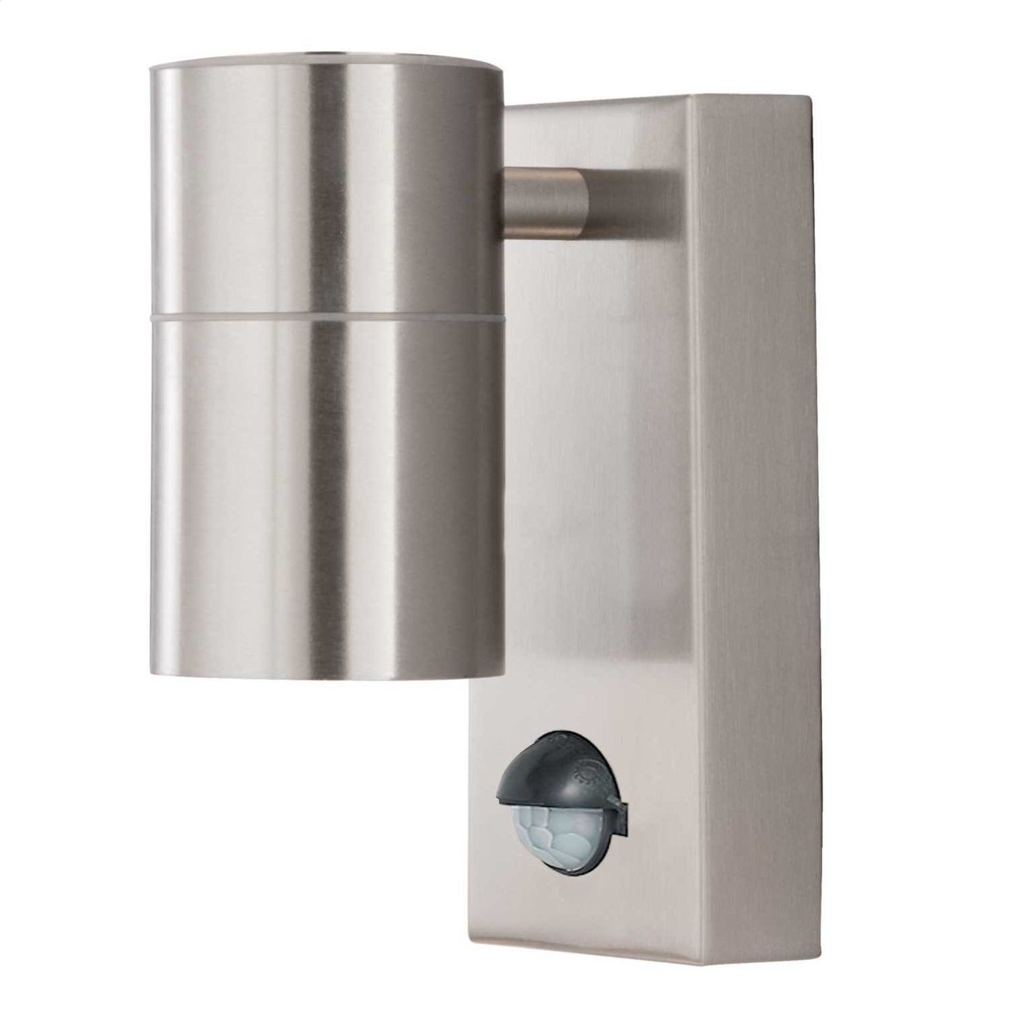 Searchlight Metro GU10 LED Wall Light with PIR Stainless Steel