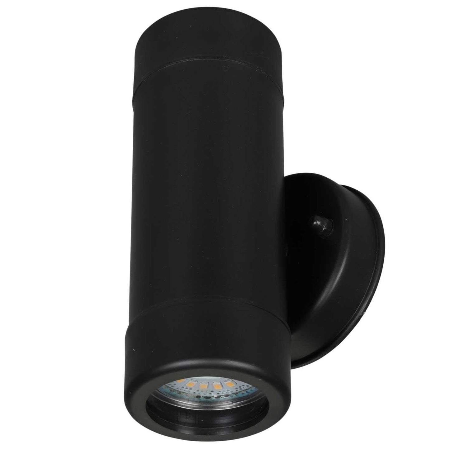 Searchlight 2 Light Cylinder LED Wall Light Black