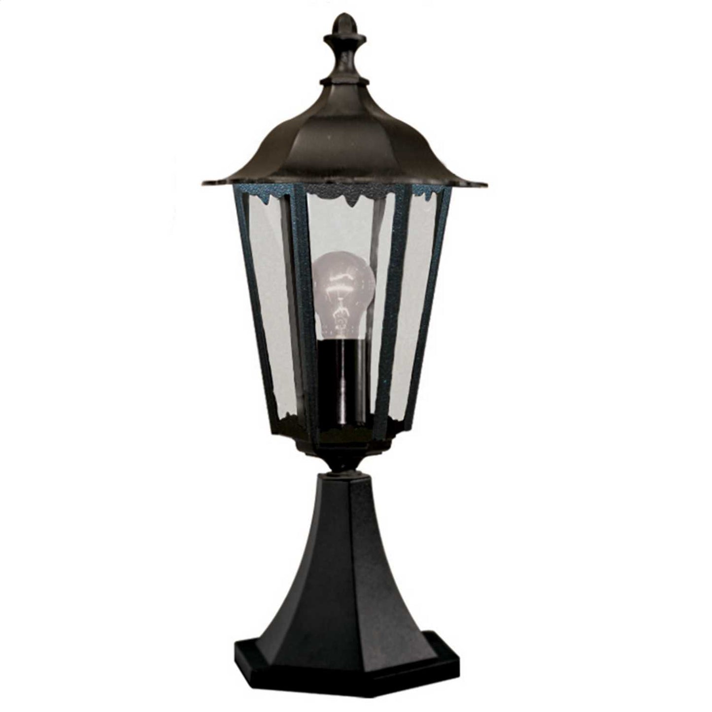 Searchlight Alex IP44 Outdoor Pedestal Black