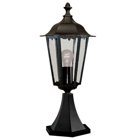 Searchlight Alex IP44 Outdoor Pedestal Black