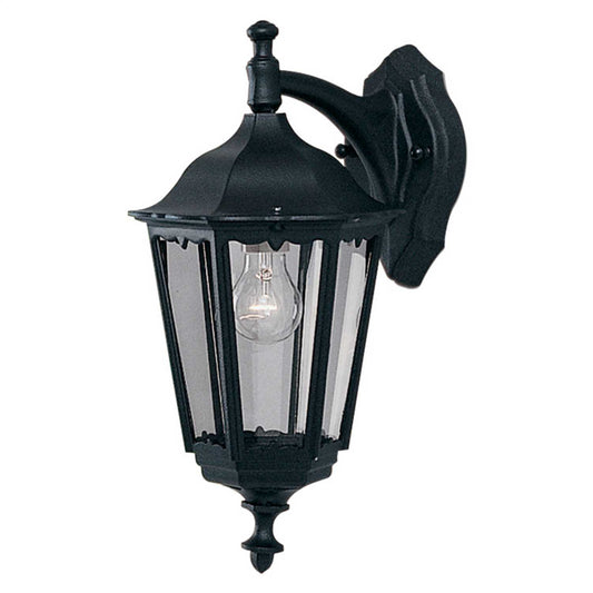 Searchlight Alex Downlight Wall Lantern IP44 Black