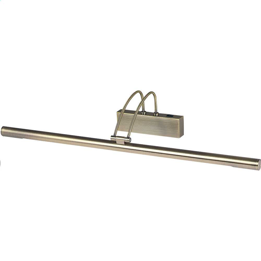 Searchlight Majorca 15W LED Picture Light Antique Brass 3000K