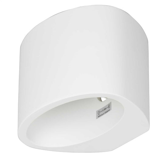 Searchlight Gypsum G9 Oval Plaster Wall Light White