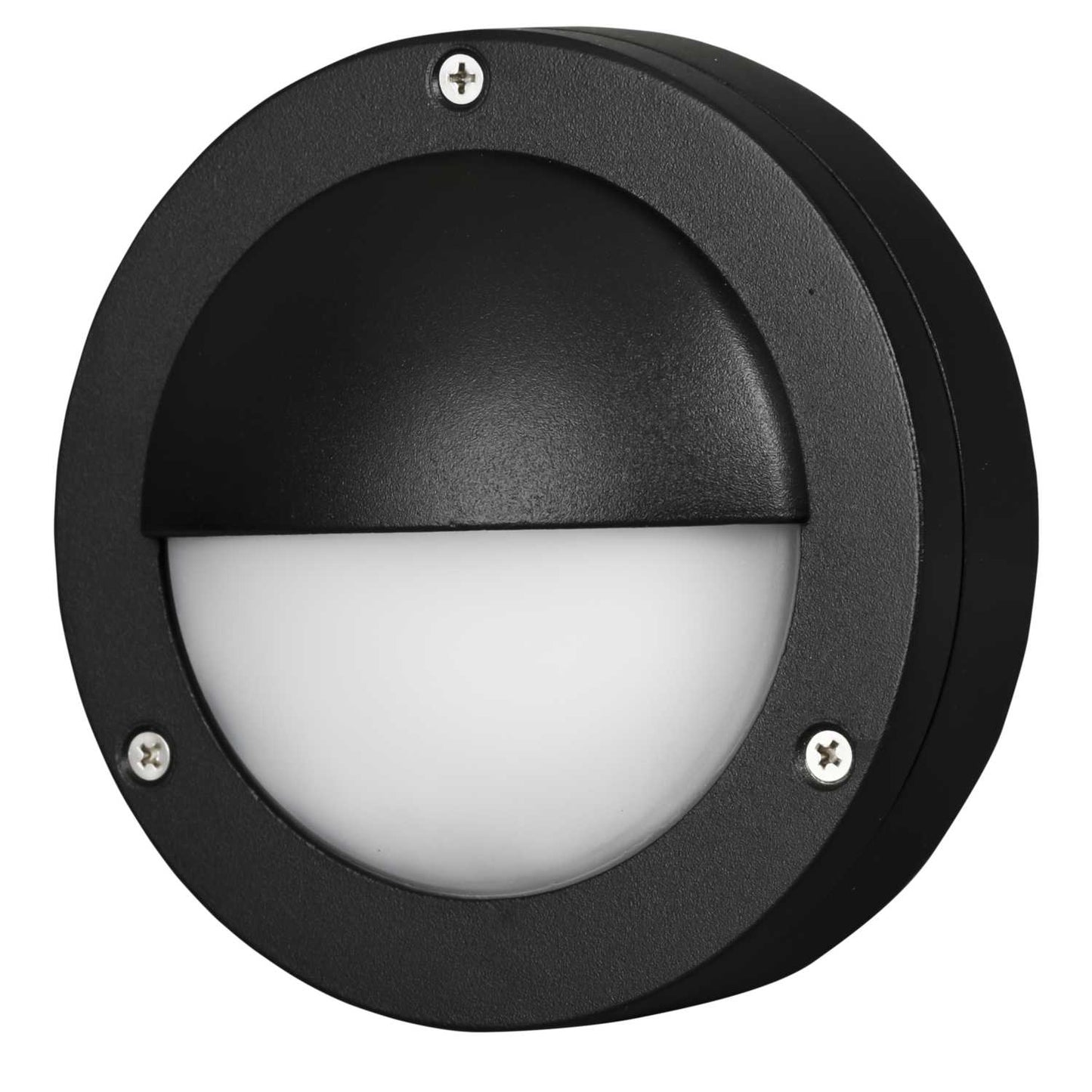 Searchlight 2.9W LED Round Outdoor Wall Light Black 4000K