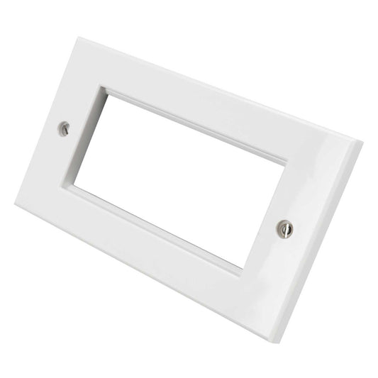 Securi-Flex 2 Gang 4 Euro Module Face Plate