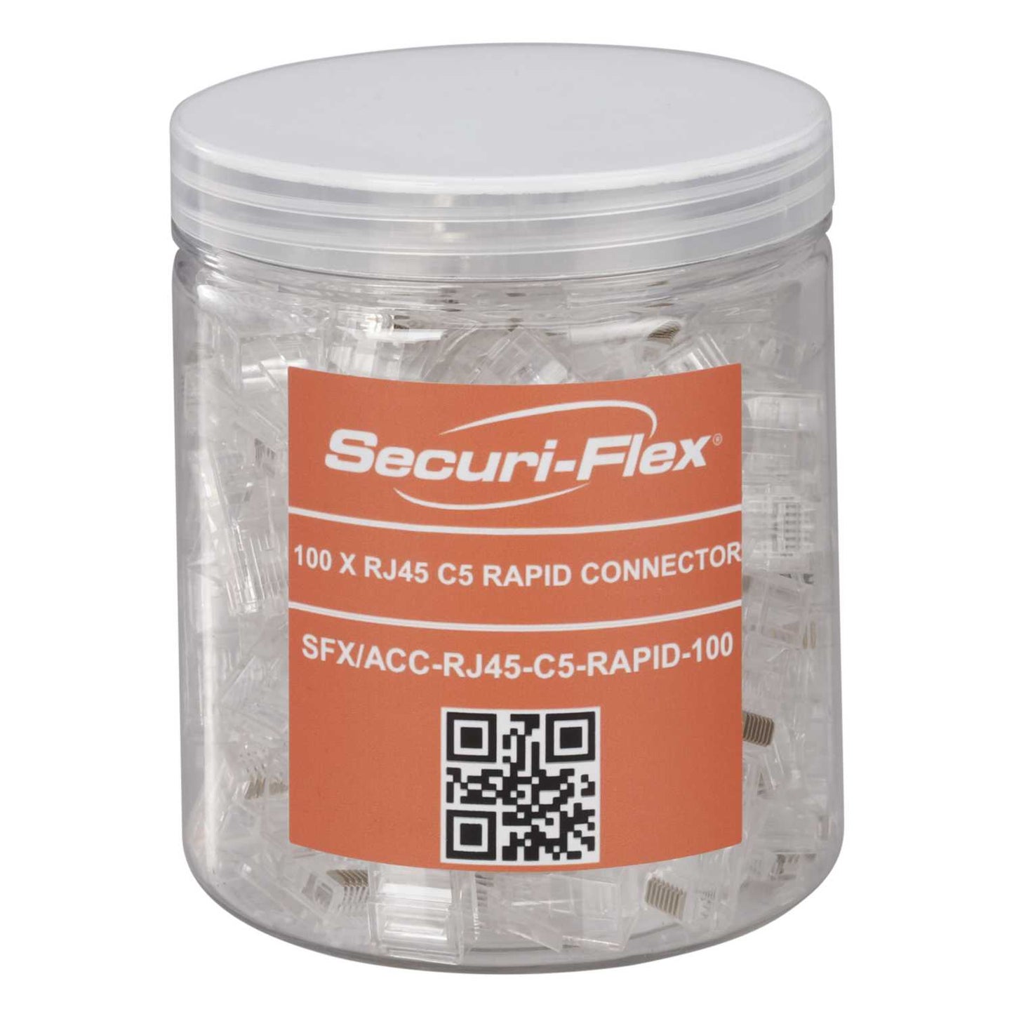 Securi-Flex CAT5E RJ45 UTP Rapid Connector Plug (Tub of 100)
