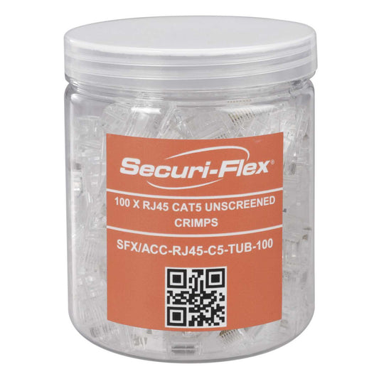 Securi-Flex CAT5E RJ45 Connector Plug (Tub of 100)