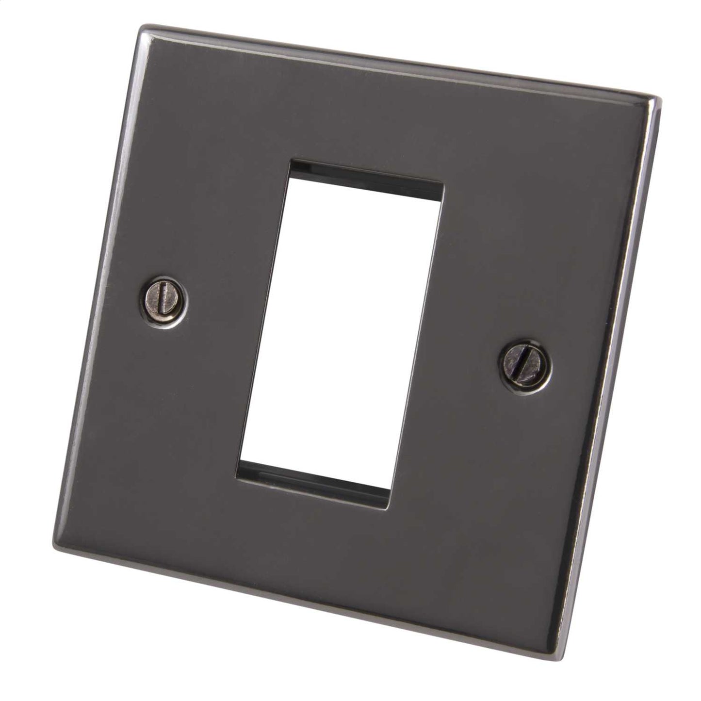 LGA Selectric 1 Gang 1 Module Front Plate Black Nickel