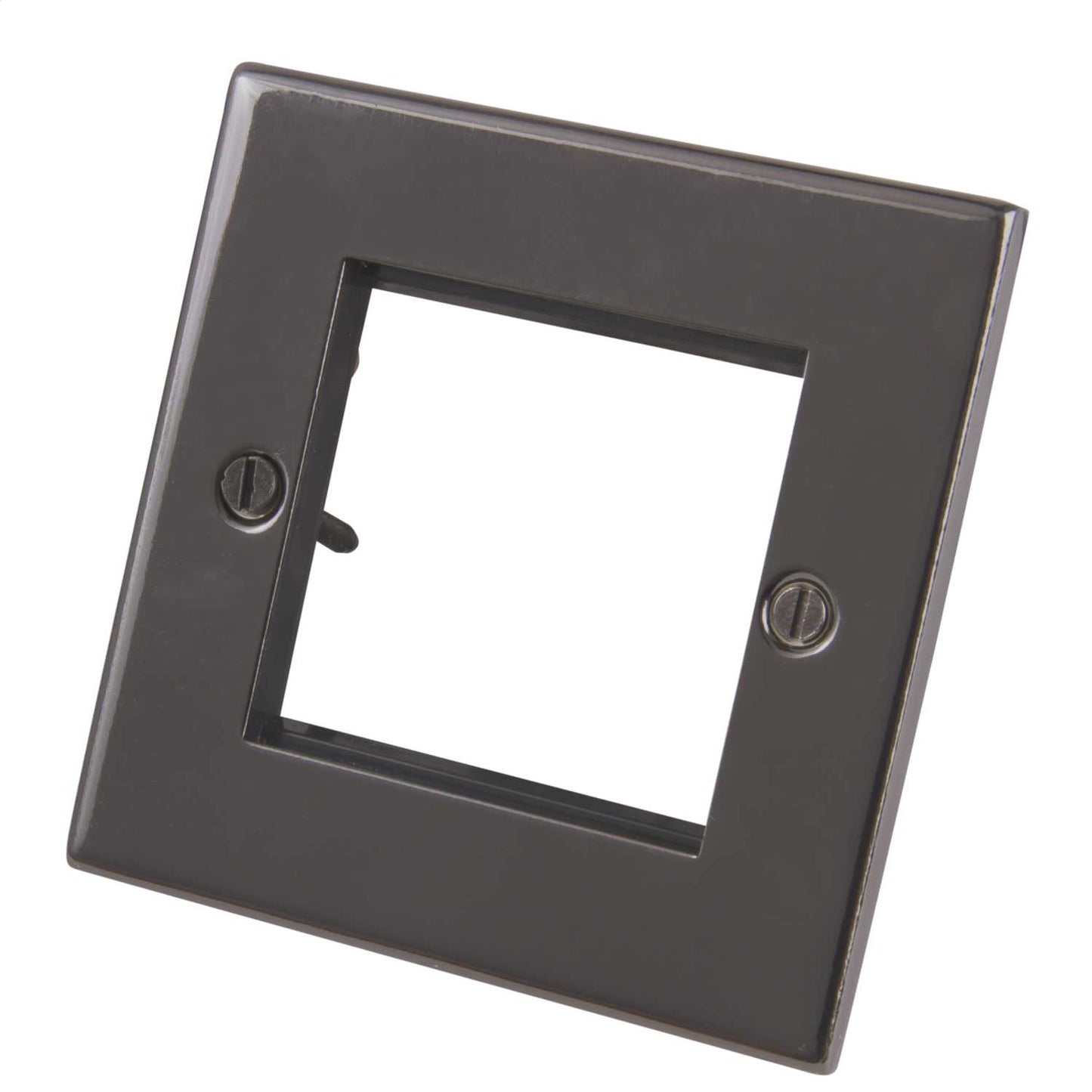 LGA Selectric 1 Gang 2 Module Front Plate Black Nickel