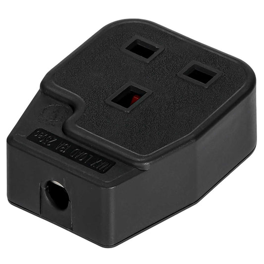 LGA Selectric 13A 1 Gang Trailing Socket Black