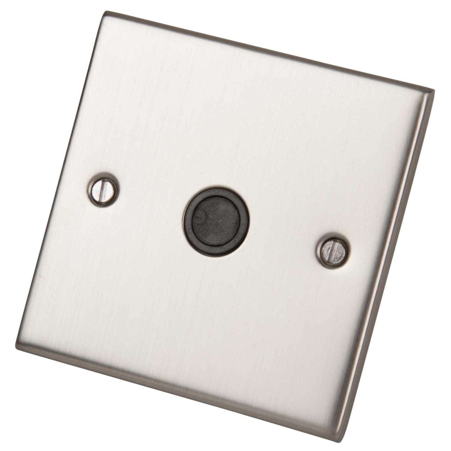 LGA Selectric 5M 20A Flex Outlet Plate Black Insert Satin Chrome