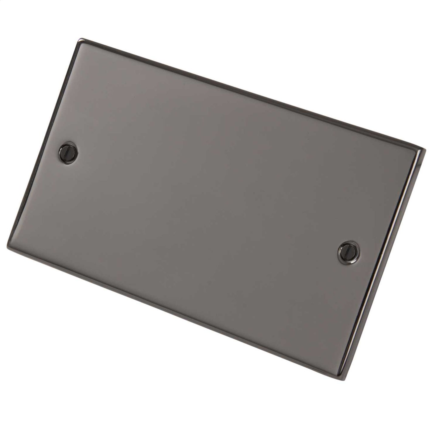 LGA Selectric 5M 2 Gang Blank Plate Black Nickel