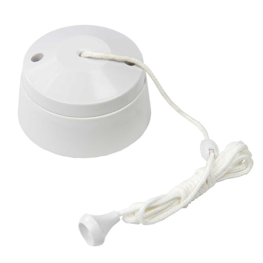 LGA Selectric 10A 1 Way Ceiling Pull Switch White
