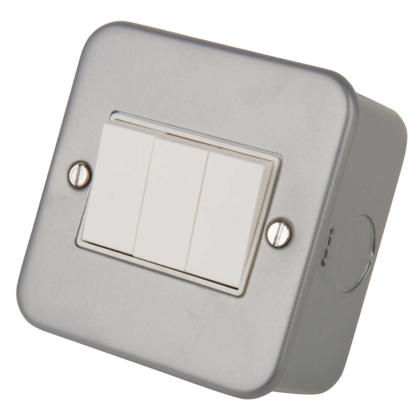 LGA Selectric 10A 3 Gang 2 Way Light Switch Metal Clad