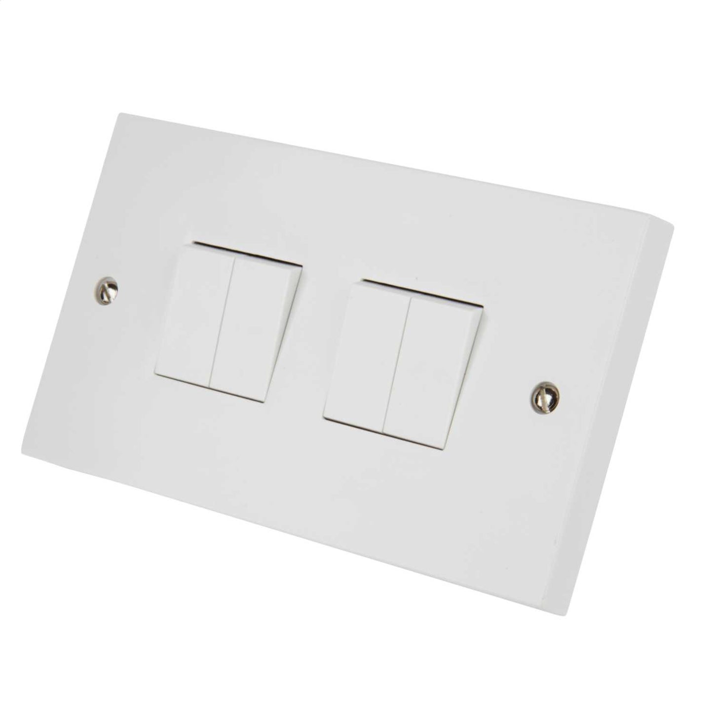 LGA Selectric 10A 4 Gang 2 Way Light Switch White