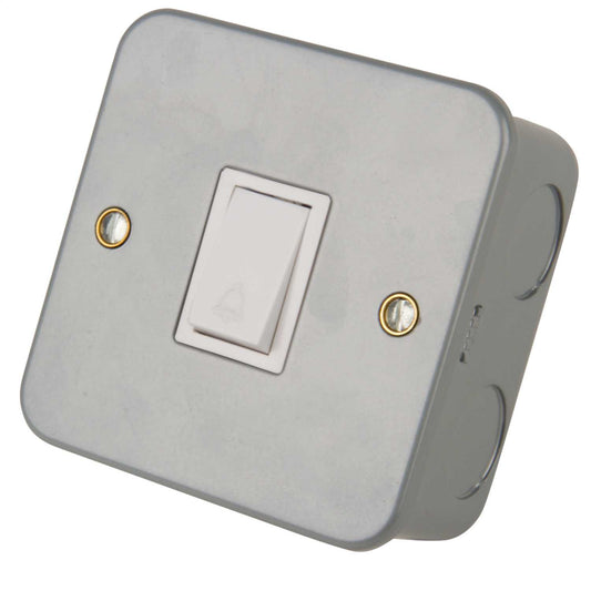 LGA Selectric 10A Push Switch marked Bell Metal Clad