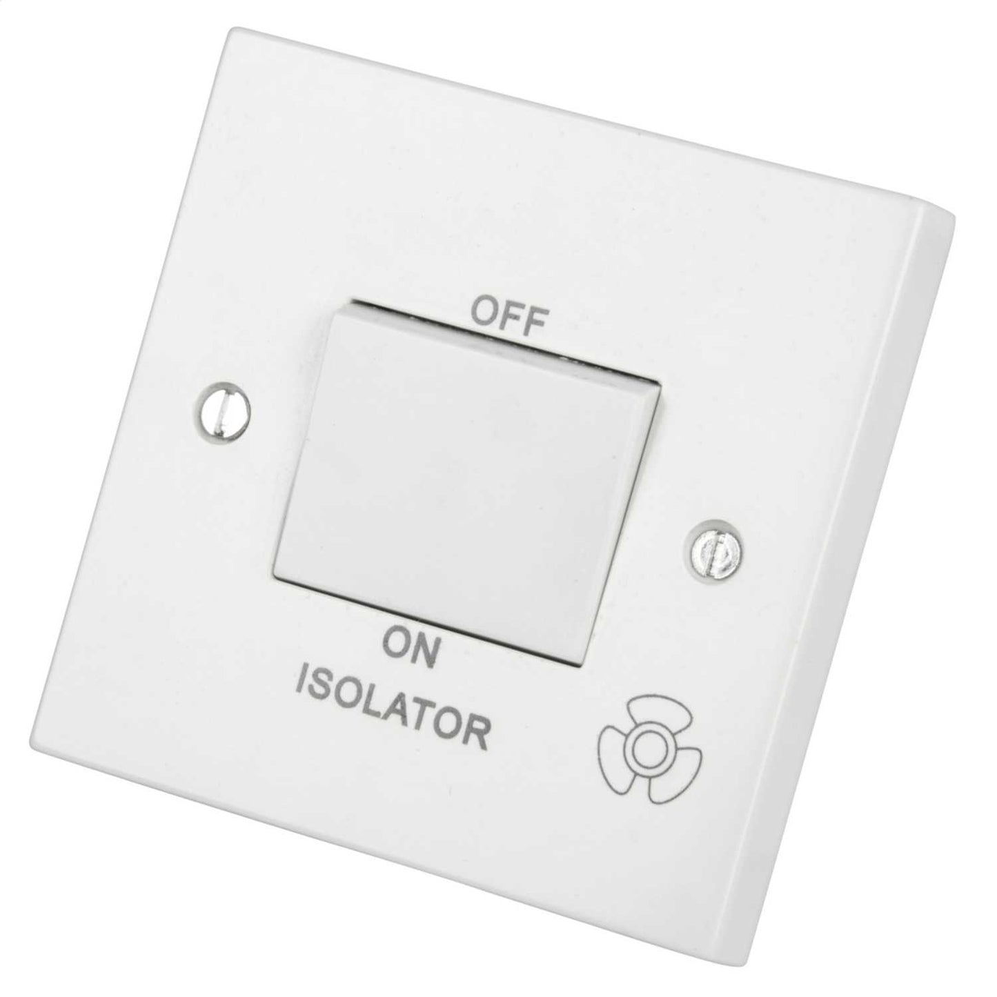 LGA Selectric 10A Triple Pole Fan Isolator Switch White