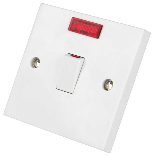LGA Selectric 20A DP Switch with Neon White
