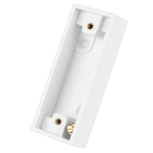 LGA Selectric 1 Gang 16mm Architrave Pattress Back Box White