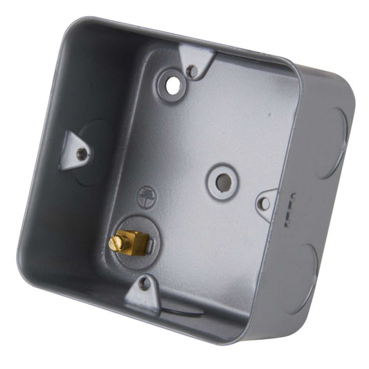 LGA Selectric 1 Gang 42mm Surface Mounting Box Metal Clad