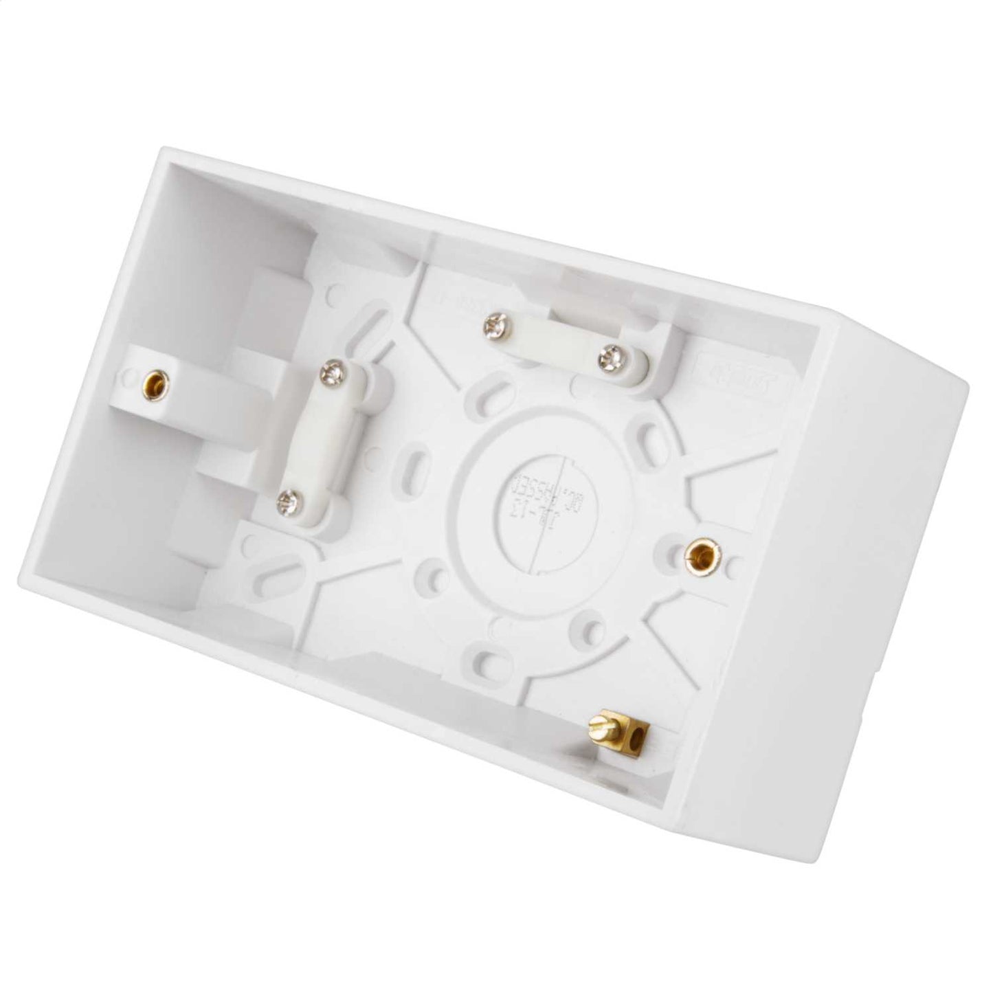LGA Selectric 2 Gang Pattress Back Box White
