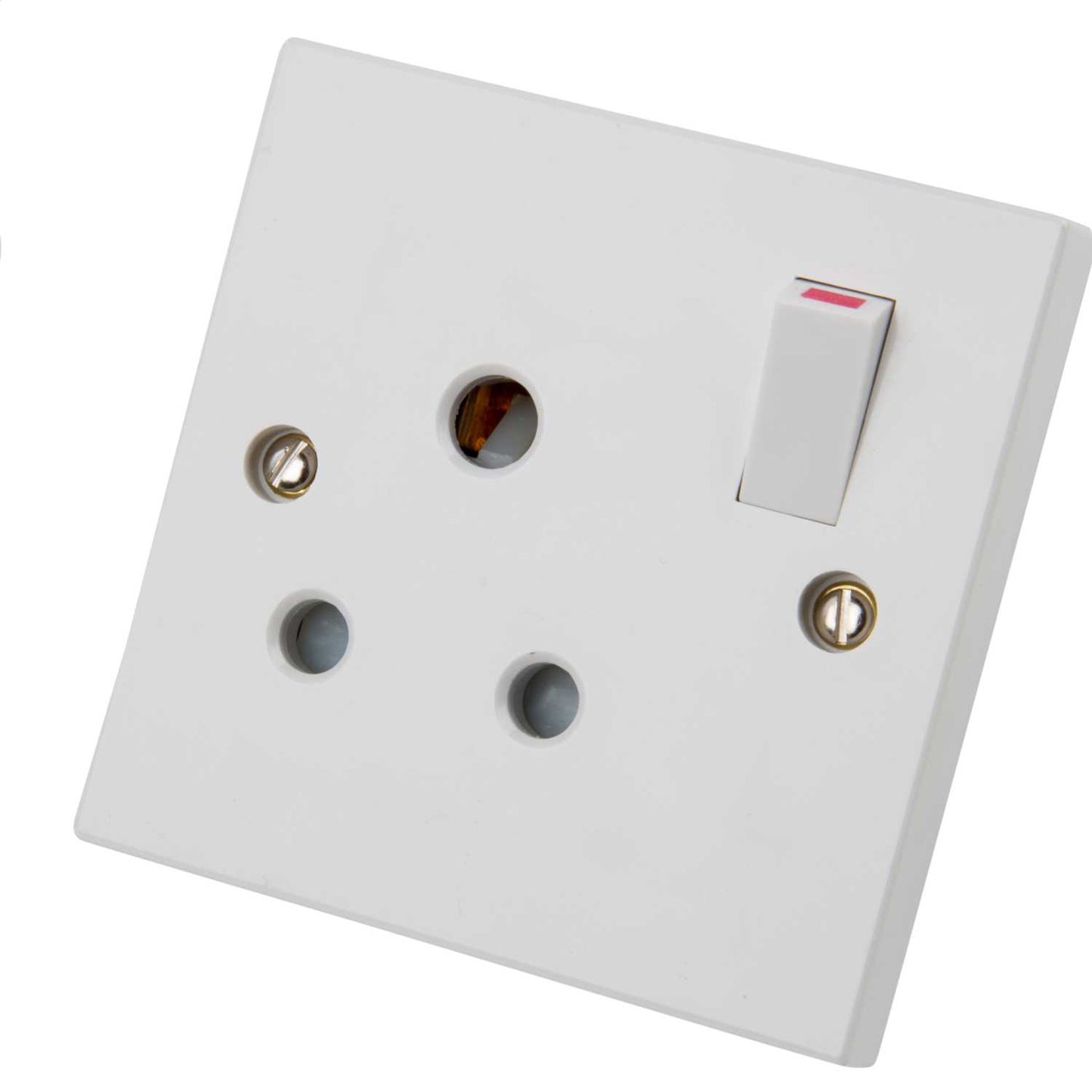 LGA Selectric 15A 1 Gang Switched Socket White