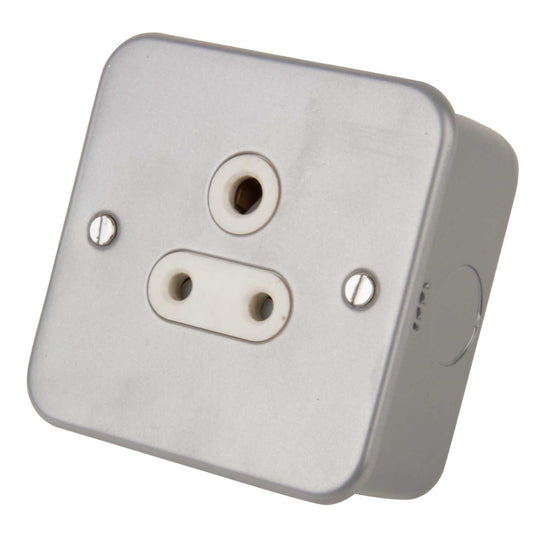LGA Selectric 5A 1 Gang Round Pin Socket Metal Clad