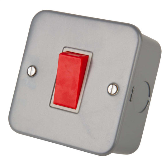 LGA Selectric 45A DP 1 Gang Switch Metal Clad