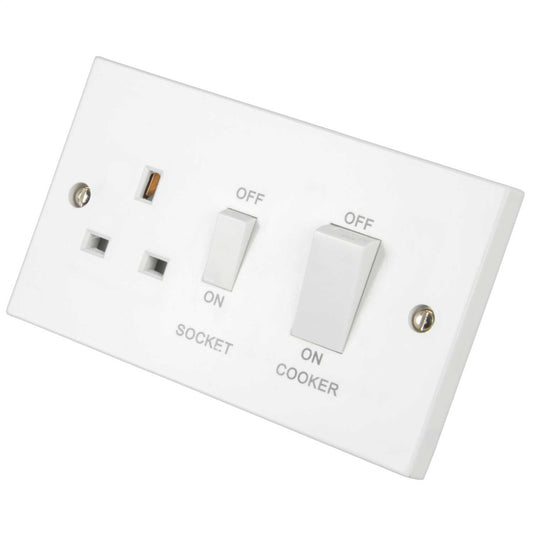 LGA Selectric 45A DP Cooker Control Unit with White Rockers White