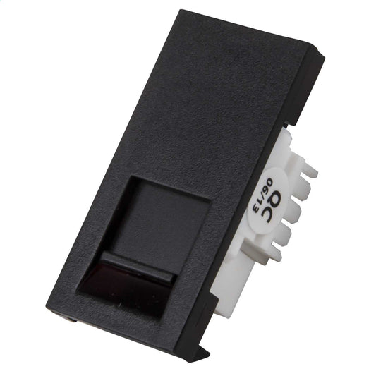 LGA Selectric RJ45 CAT5E Euro Module Black