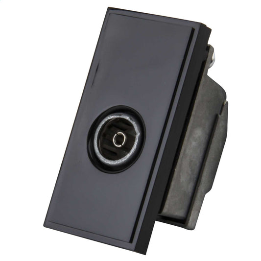 LGA Selectric Female TV Coax Non Isolated Euro Module Black
