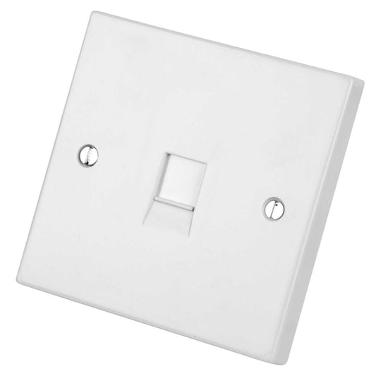 LGA Selectric 1 Gang RJ45 Socket White