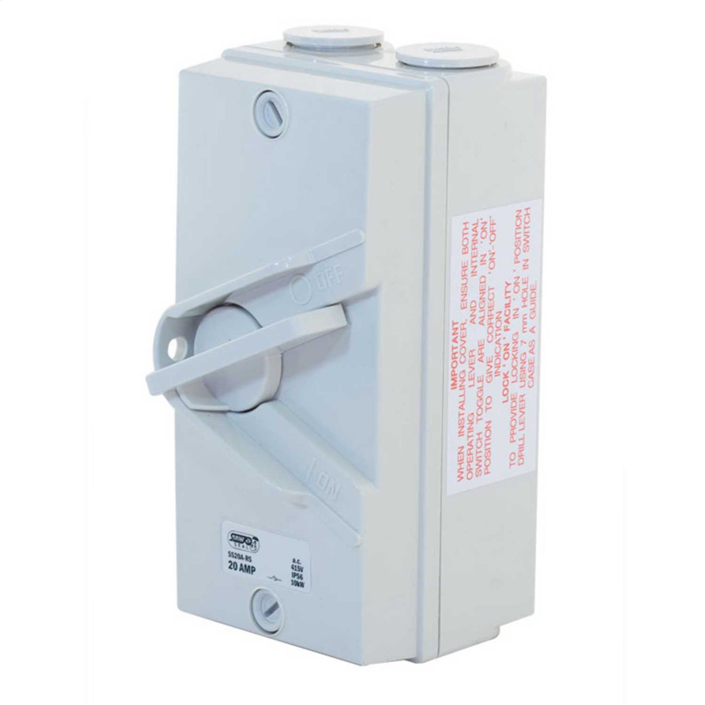 LGA Selectric 20A 4 Pole Rotary Isolator Switch IP56