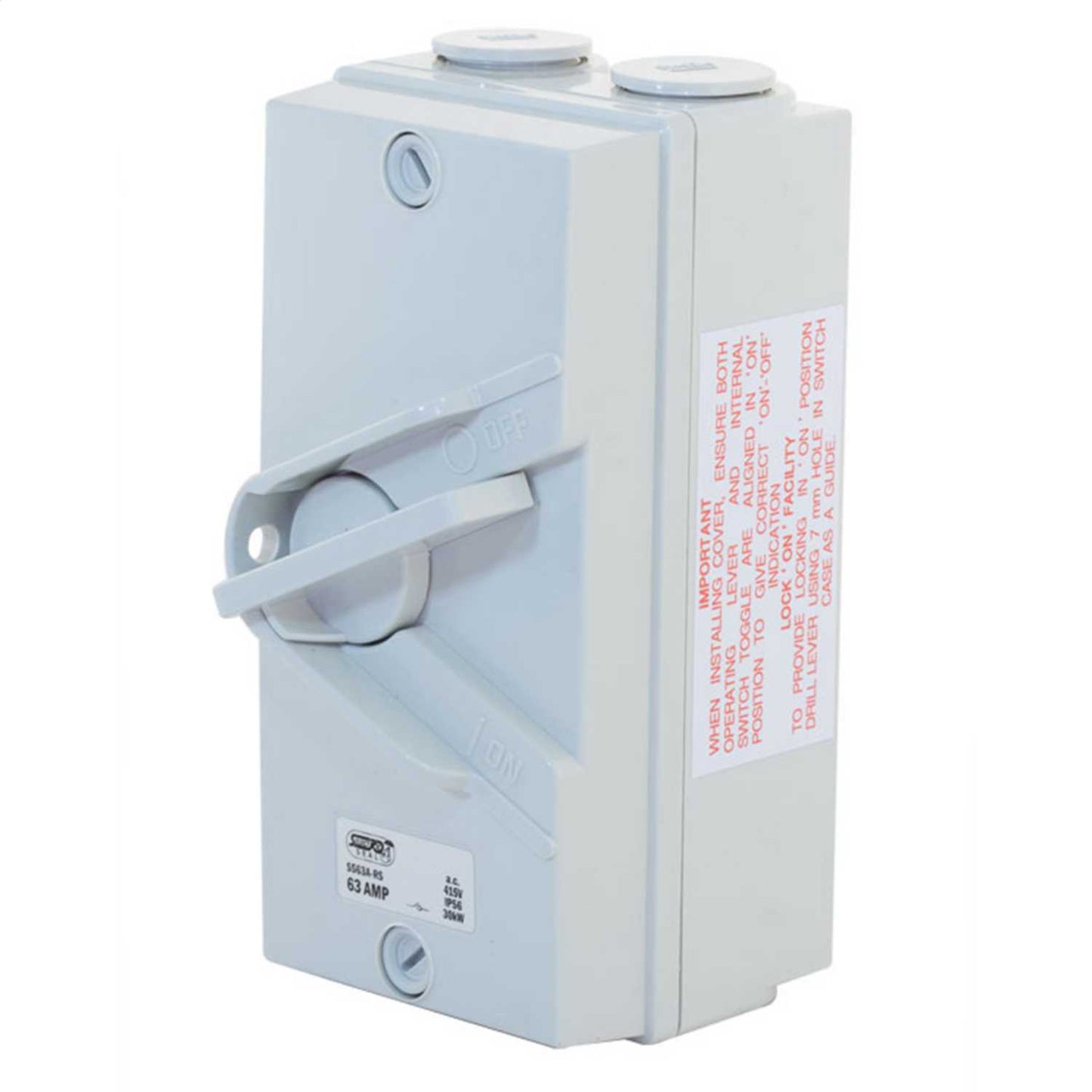 LGA Selectric 63A 4 Pole Rotary Isolator Switch IP56