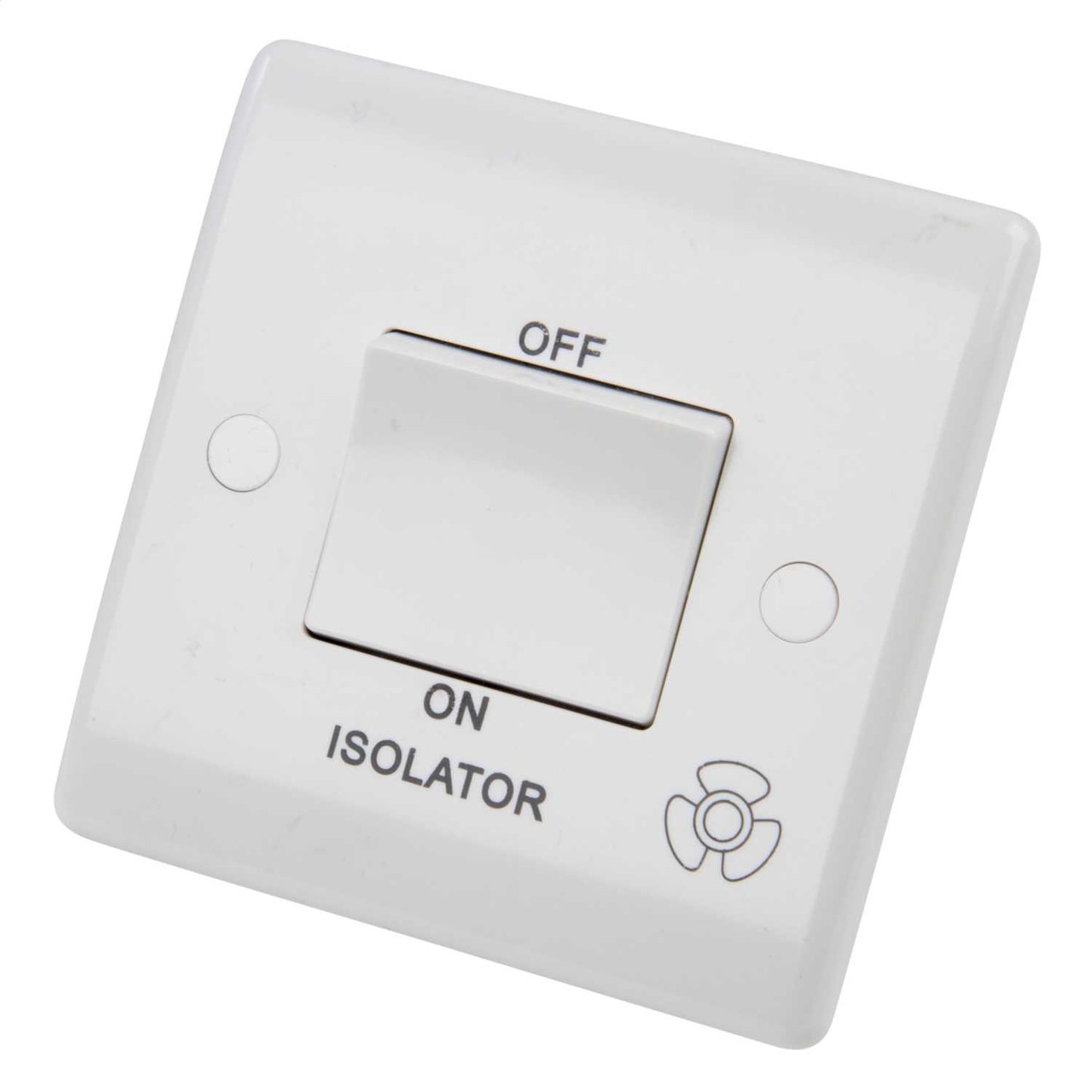 LGA Selectric 10A Triple Pole Fan Isolator Switch White