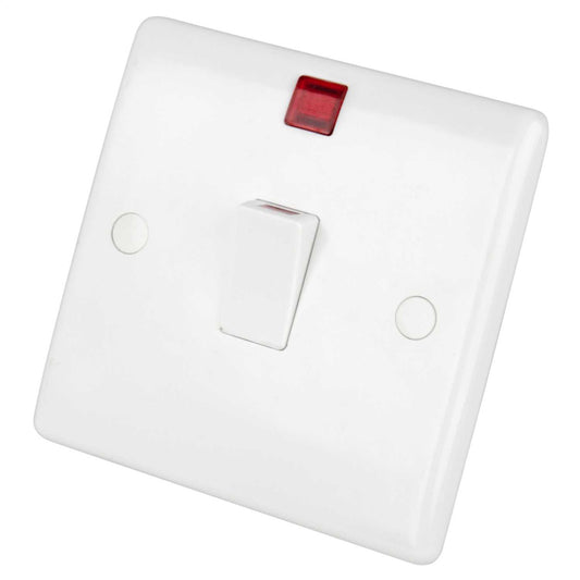 LGA Selectric 20A DP Switch with Neon White