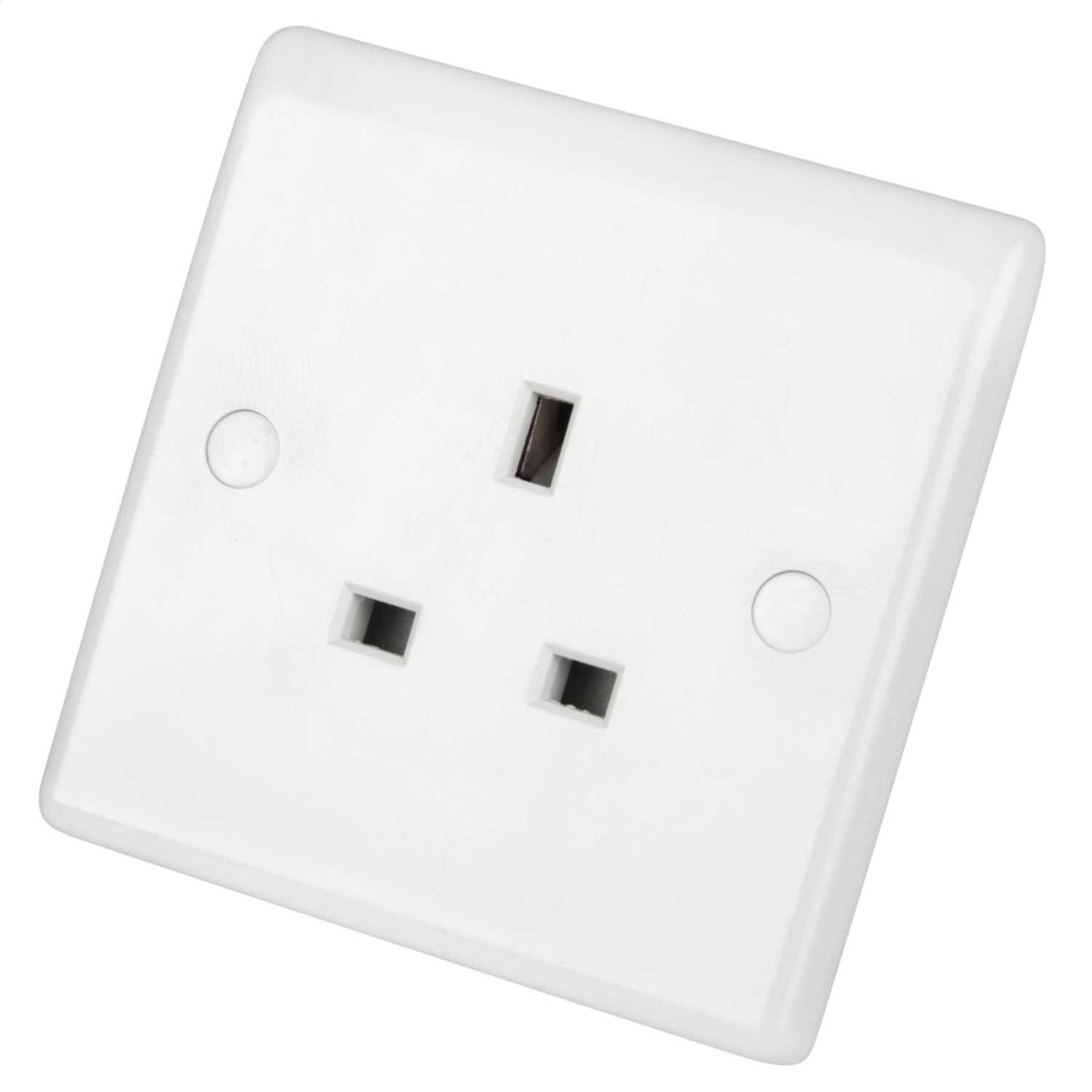 LGA Selectric 13A 1 Gang Unswitched Socket White