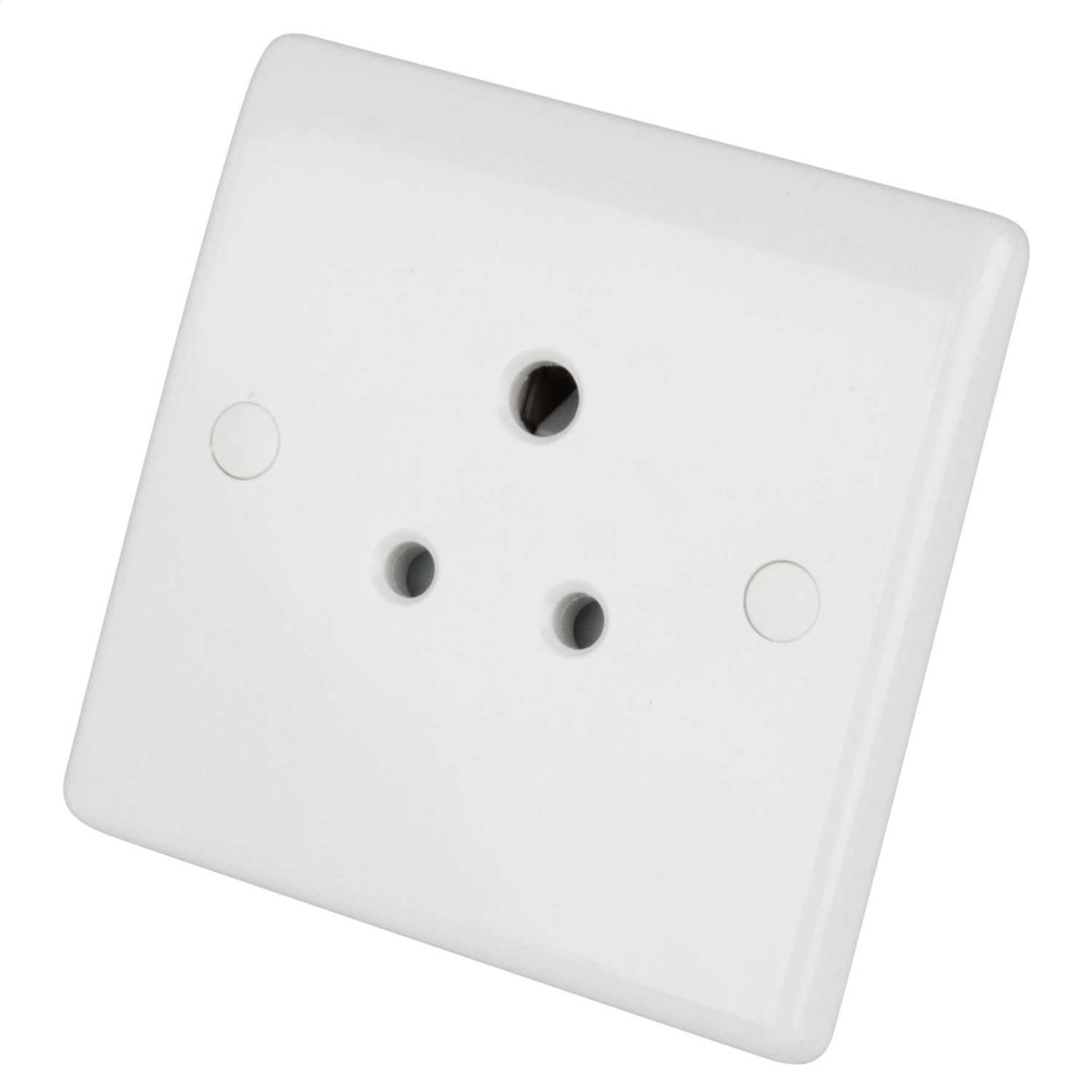LGA Selectric 5A 1 Gang Unswitched Socket White