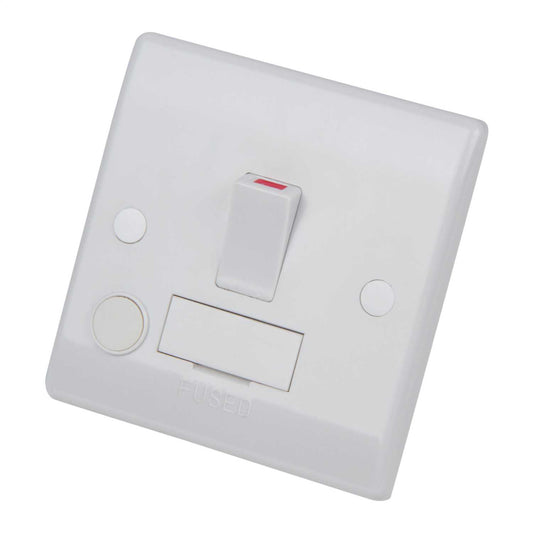 LGA Selectric 13A DP Switched Fused Spur with Flex Outlet White