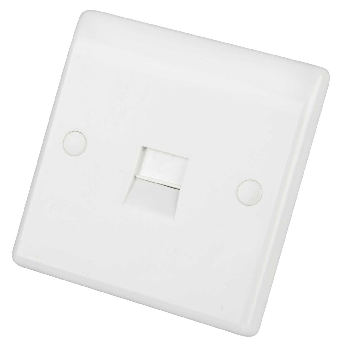 LGA Selectric 1 Gang Master Telephone Socket White
