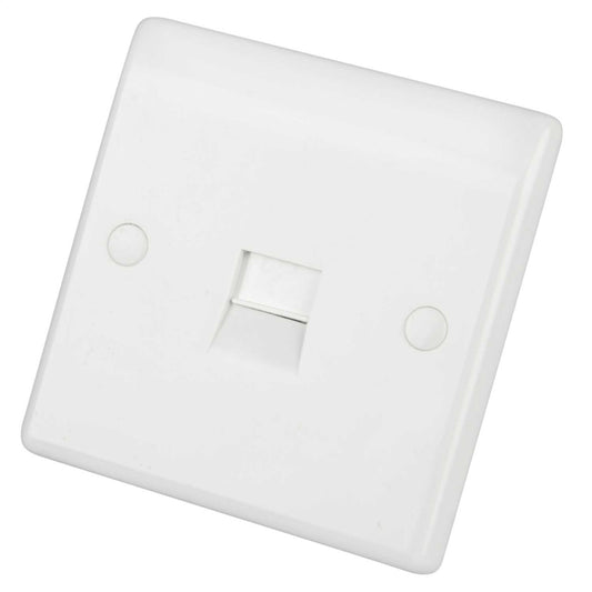 LGA Selectric 1 Gang Secondary Telephone Socket White