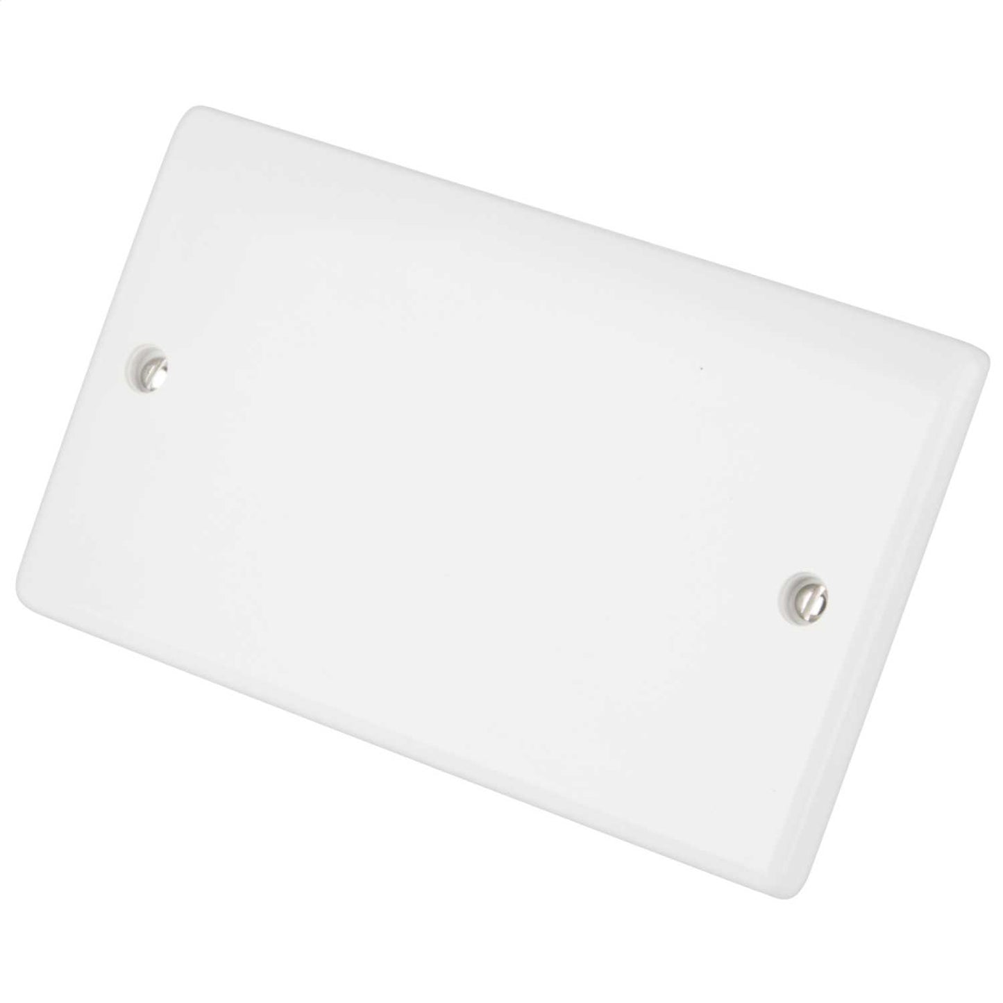 LGA Selectric 2 Gang Blank Plate White