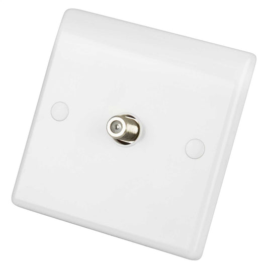 LGA Selectric 1 Gang Satellite Socket White