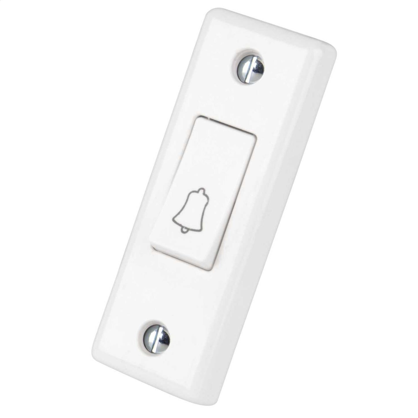 LGA Selectric 10A Push Architrave Switch marked Press White