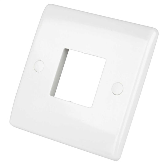 LGA Selectric 1 Gang 2 Module Front Plate White