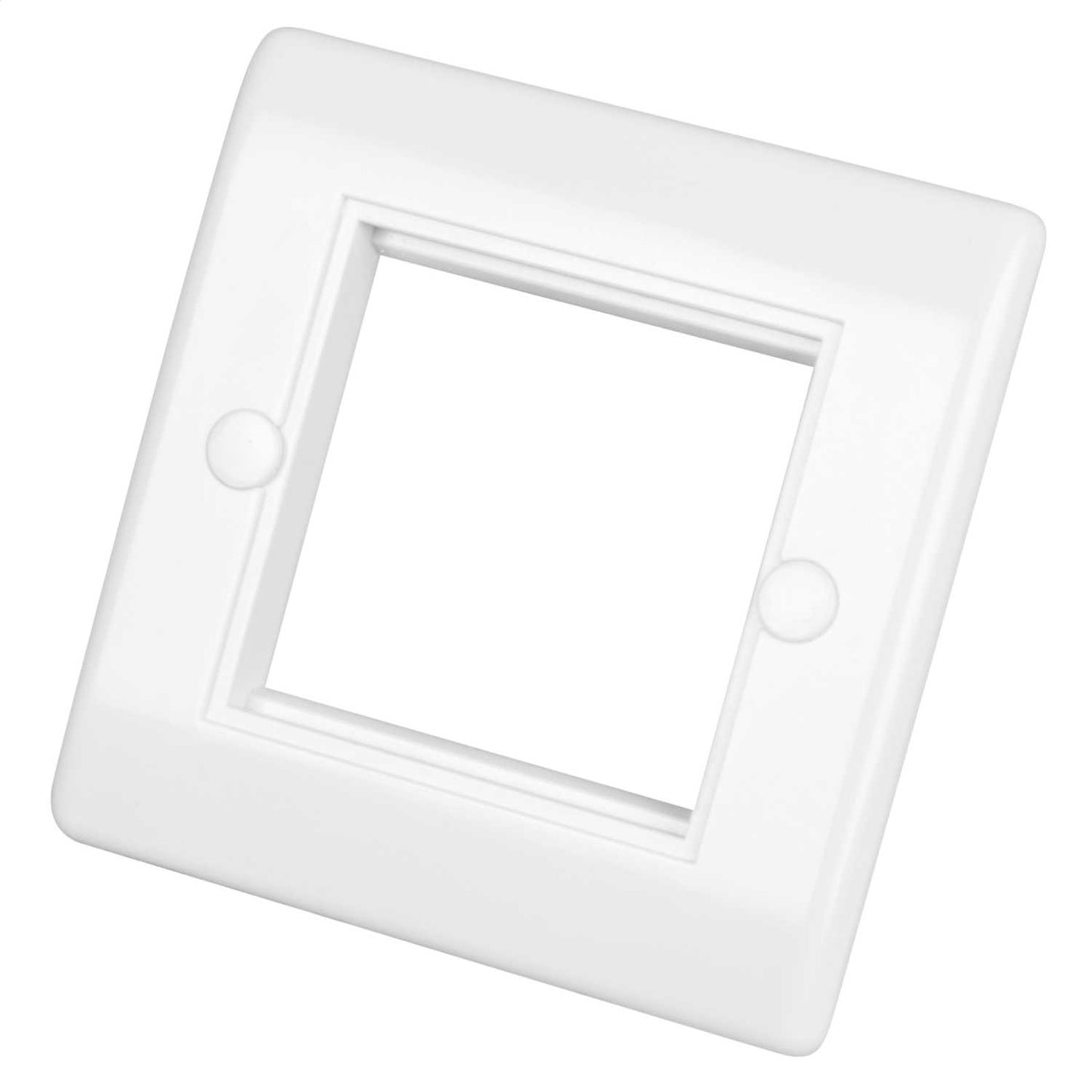 LGA Selectric 1 Gang 2 Euro Module Front Plate White