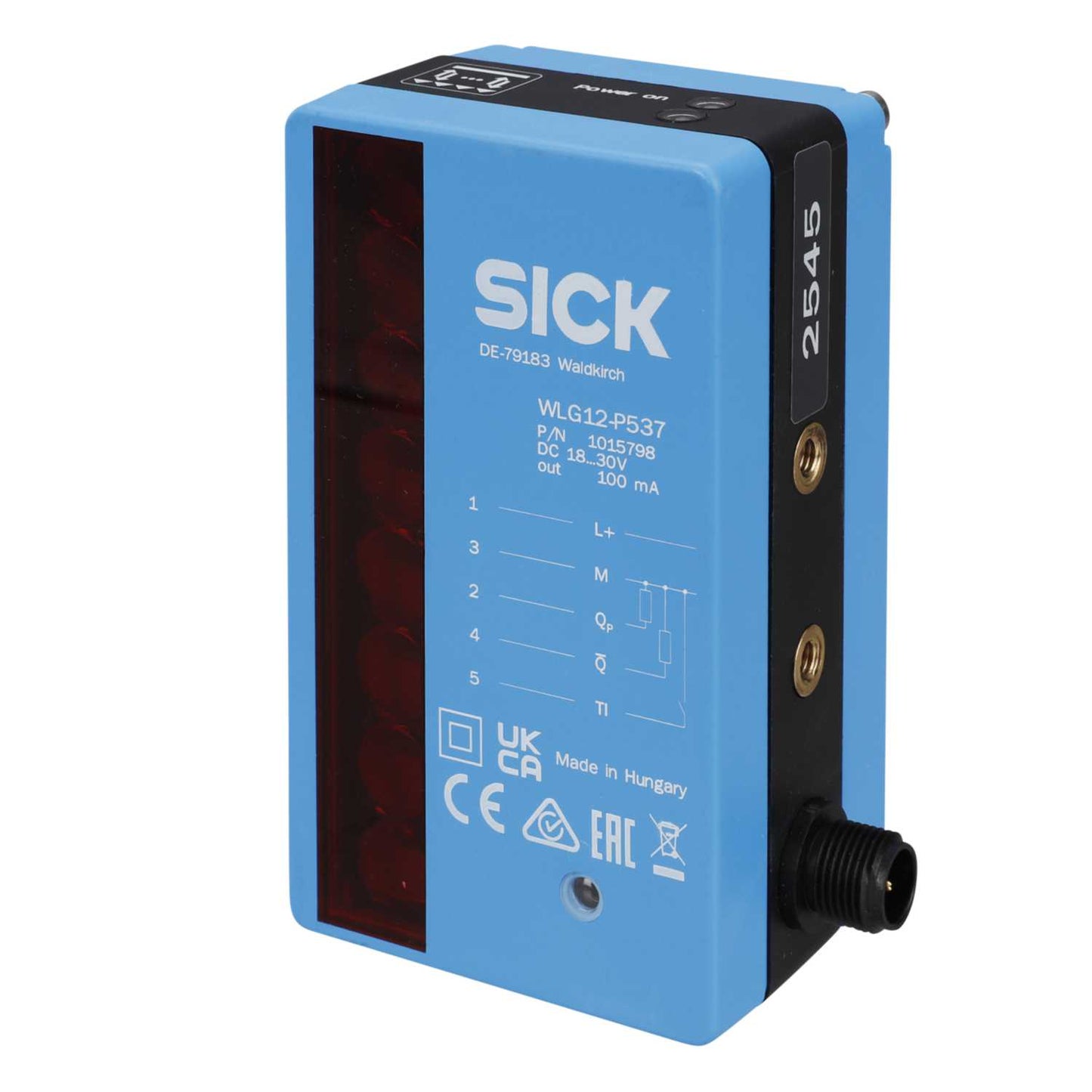 Sick WLG12-P537 6mm - 12.5mm Detection Photoelectric Retro-Reflective Block Sensor