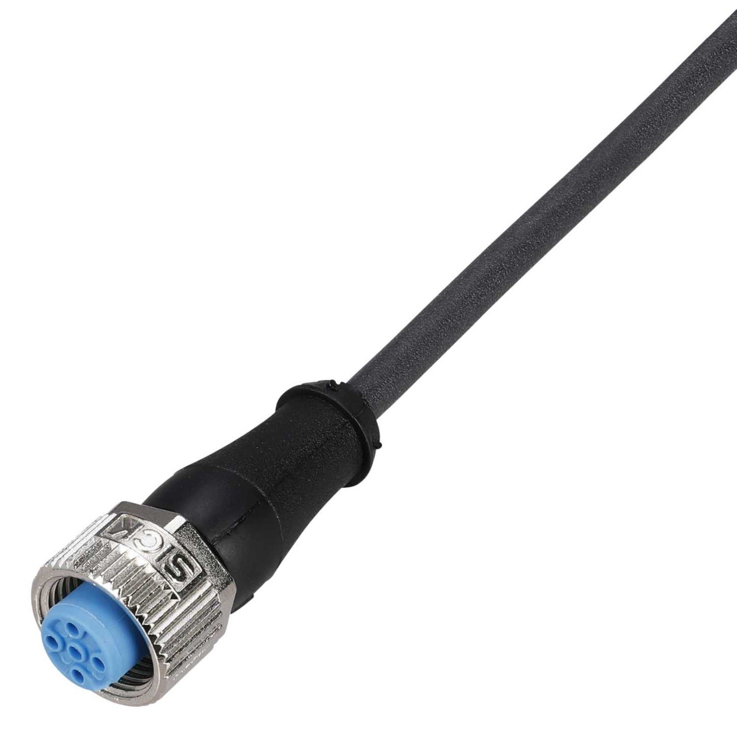 Sick YF2A14-100UB3XLEAX 10m 4 Pin M12 Socket to Flying Lead PUR Sensor Actuator Cable