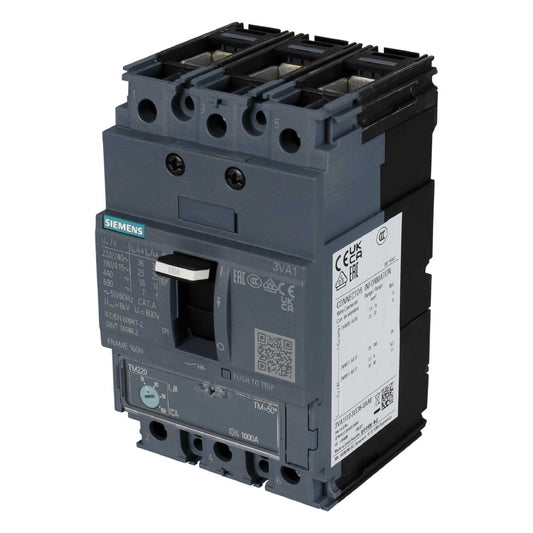 Siemens 100A Triple Pole 25kA Mccb