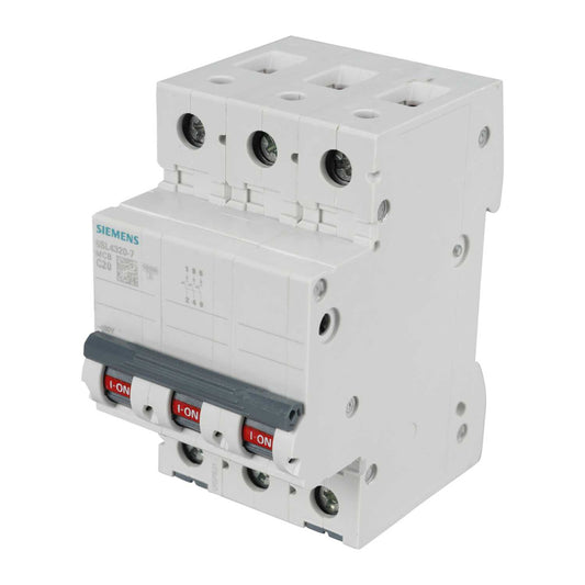 Siemens 20A Triple Pole 10kA C Curve MCB